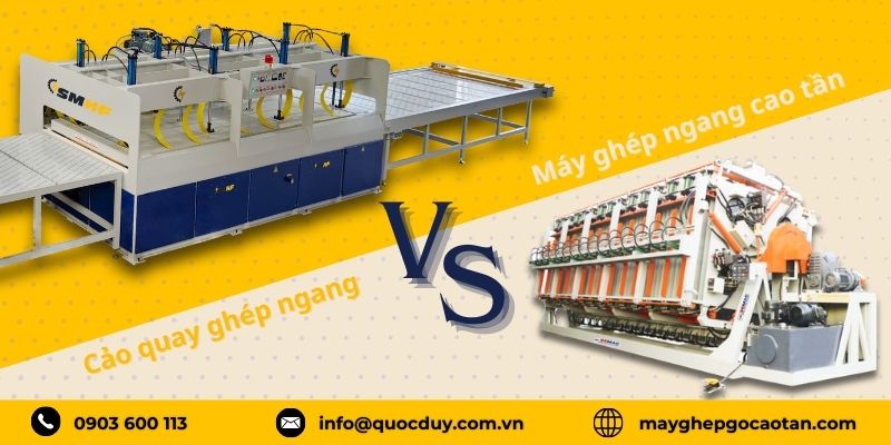 Máy Ghép Ngang Cao Tần VS Cảo Quay Ghép Ngang | SMHF